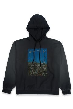 Black Garment Dye with Double-Sided Oil Wash