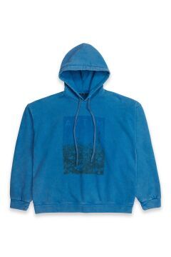 Blue Garment Dye with Heavy Stone Wash